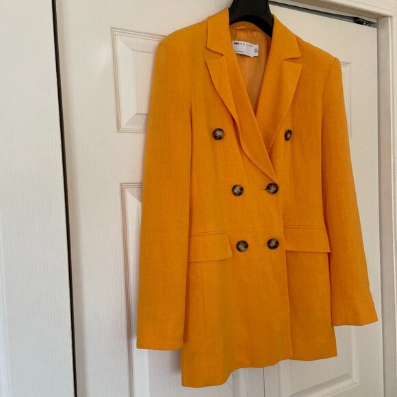 ASOS Jackets & Blazers - Asos Design Orange Linen Blazer